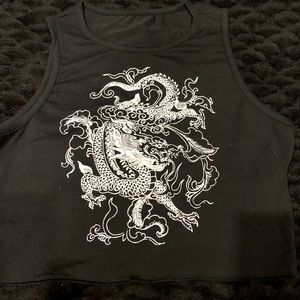 Chinese Dragon Crop Top